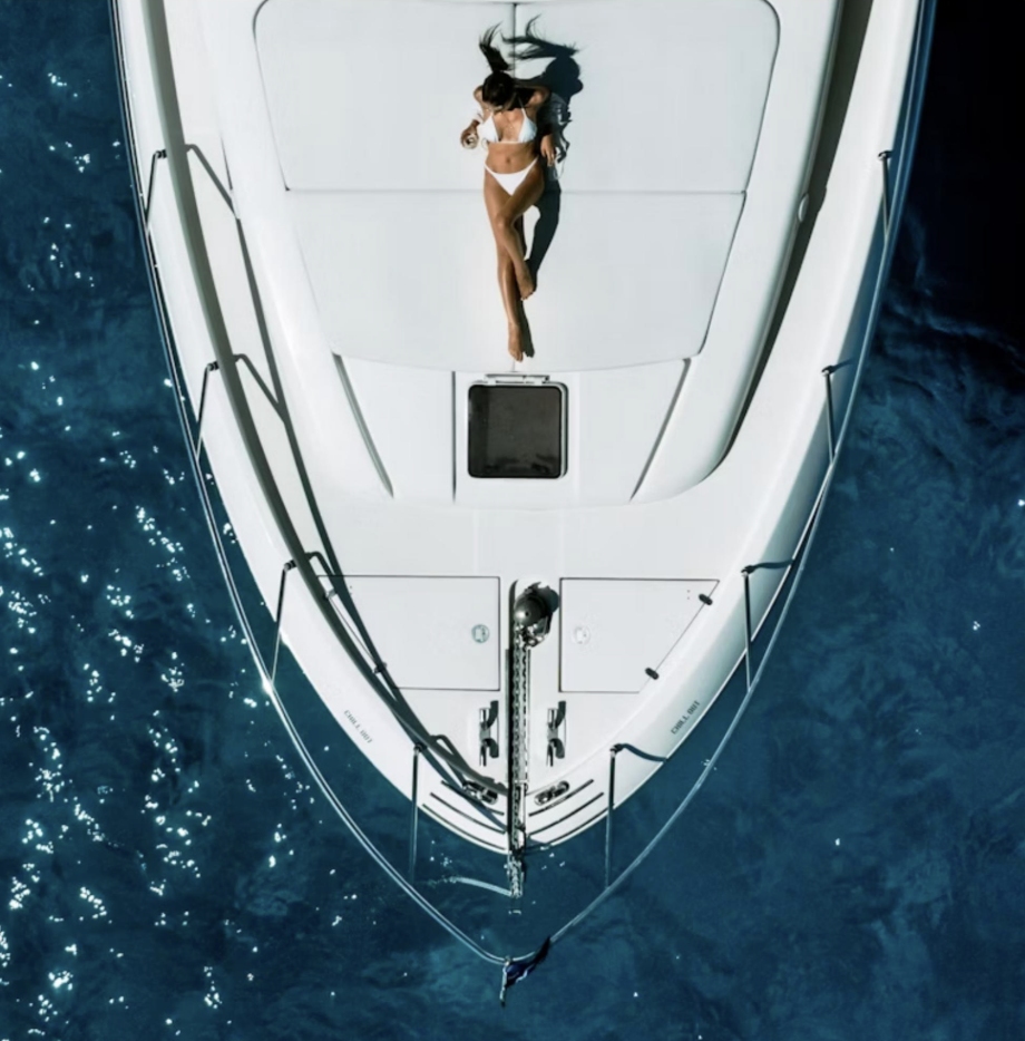 Broker team discussing yacht sale